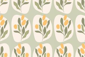 Abstract boho seamless pattern background vector