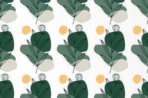 Abstract boho seamless pattern background vector