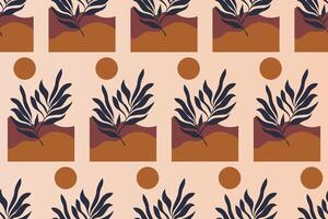 Abstract boho seamless pattern background vector