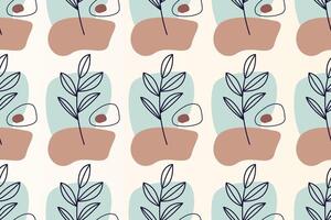Abstract boho seamless pattern background vector