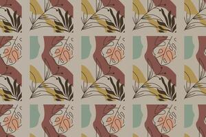 Abstract boho seamless pattern background vector
