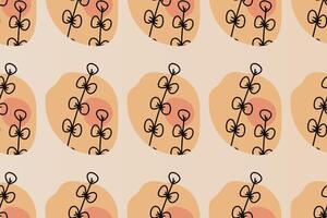 Abstract boho seamless pattern background vector