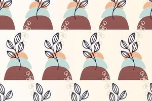 Abstract boho seamless pattern background vector
