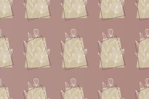 Abstract boho seamless pattern background vector