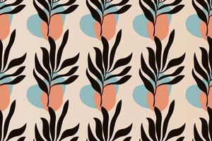 Abstract boho seamless pattern background vector