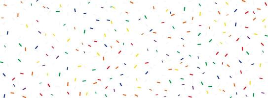 multicolor round cap lines, confetti background vector