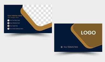 Modern creative simple clean business card template design. vector