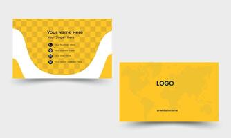 Modern creative simple clean business card template design. vector