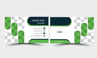 Simple and Creative and modern business card template. Portrait orientation. Horizontal layout. vector