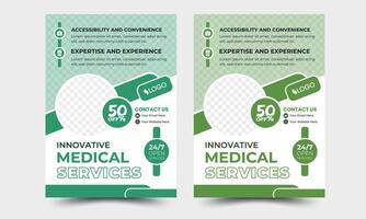 Corporate Business Flyer poster pamphlet brochure cover design layout background, two colors scheme in A4 size vector