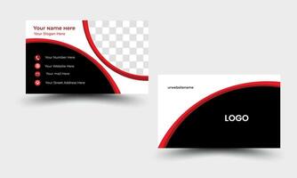 Modern creative simple clean business card template design. vector