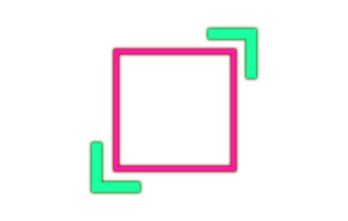 Element frame square retro 80s-90s style. png