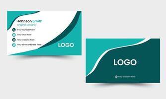 Modern Business Card. Creative And Professional Business Card. Modern Business Card Design Template. vector