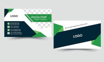 Professional and Minimalist Corporate Business Card Design vector