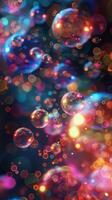 Floating Bubbles in the Air photo