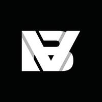 Initial BV Or VB Simple Modern Business Creative Design Logo vector