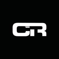 Initial CR Modern Simple Creative Icon Business Design Logo vector