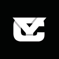 Letter CY Or YC Monogram Business Creative Design Logo vector