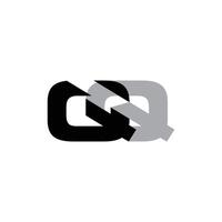 Letter QQ Geometric Simple Modern Business Icon Logo Design Template vector