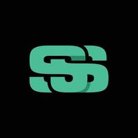 Initial SS Simple Modern Business Icon Design Logo vector