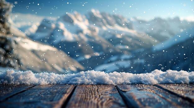 Wooden Table in Front of Shelf With Vases photo