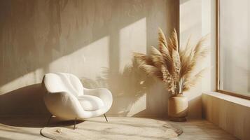 White Chair by Window in Room photo