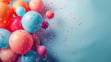 Floating Balloons in the Air photo