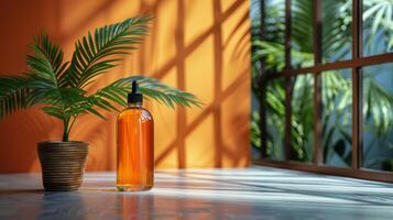 Bottle of Soap on Table photo