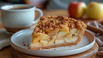 Piece of Pie With Coffee photo