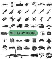 Military icons in lines, military army minimal design, editable stroke for any resolution. vector