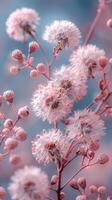 Dandelions Covered in Water Droplets photo