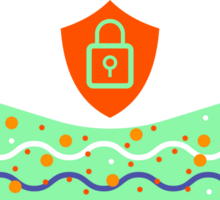 Cosmetic properties minimal solid web icon set with Anti Age, Cell Regeneration, Nutritious, Skin Protection and more. png