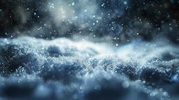 Close Up of Snow Covered Ground photo