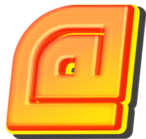 Assign, Technology 3D Font Alphabet png