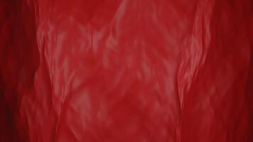 3d background animation red water waves. Texture of the water surface video