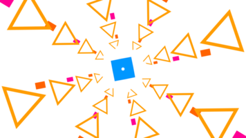 a triangle pattern with a square in the middle png