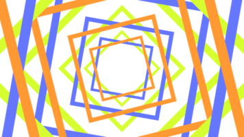 a colorful geometric pattern with a square in the middle png
