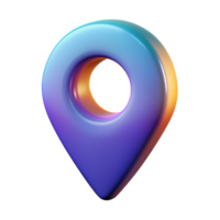 3D location icon 3D map icon 3D map symbol map photo png