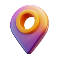 3D location icon 3D map icon 3D map symbol map photo png