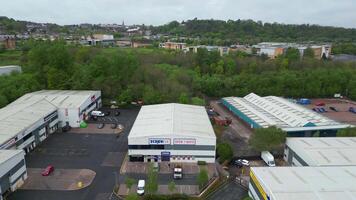 High Angle view of Central Metropolitan Borough of Dudley Town West Midlands, England United Kingdom. May 4th, 2024 video