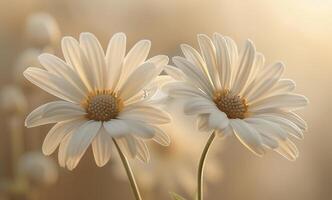 White Daisies in Soft Morning Light photo