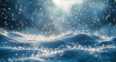 Sparkling Snowfall On A Wintery Day photo