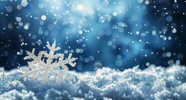 Sparkling Snowfall On A Wintery Day photo