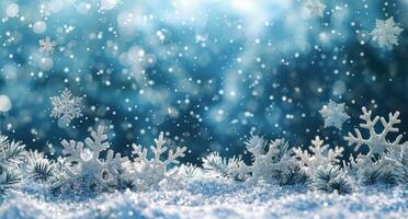 Sparkling Snowfall On A Wintery Day photo