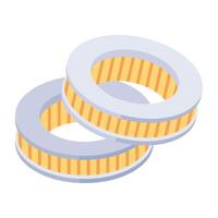 Check out isometric icon of a plug seal vector