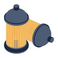 Check out isometric icon of oil filters vector