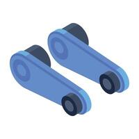 Latest isometric icon of window knobs vector