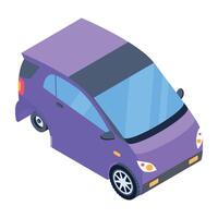 Check out isometric icon of an automobile vector