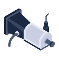 Scalable isometric icon of car transmission vector