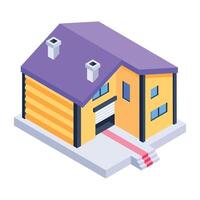Check out isometric icon of a home building vector